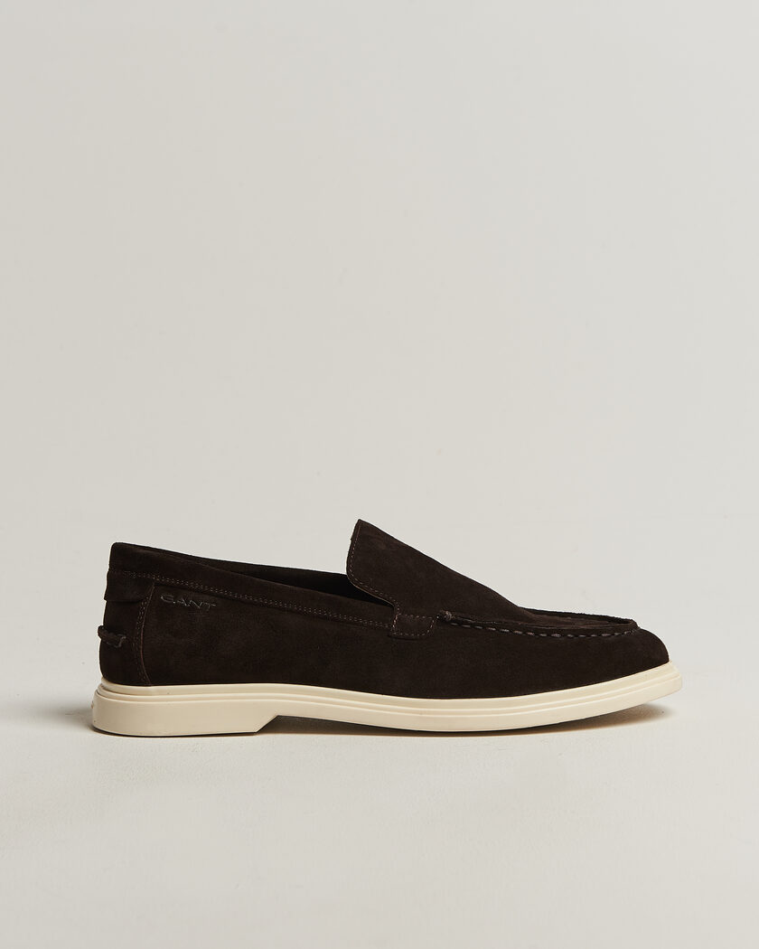 Gant Boery Suede Loafer Dark Brown – Bruin