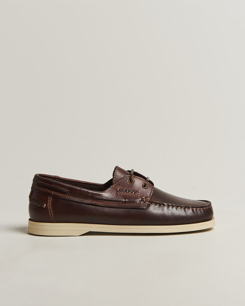 GANT Yardport Leather Boat Shoe Brown – Bruin