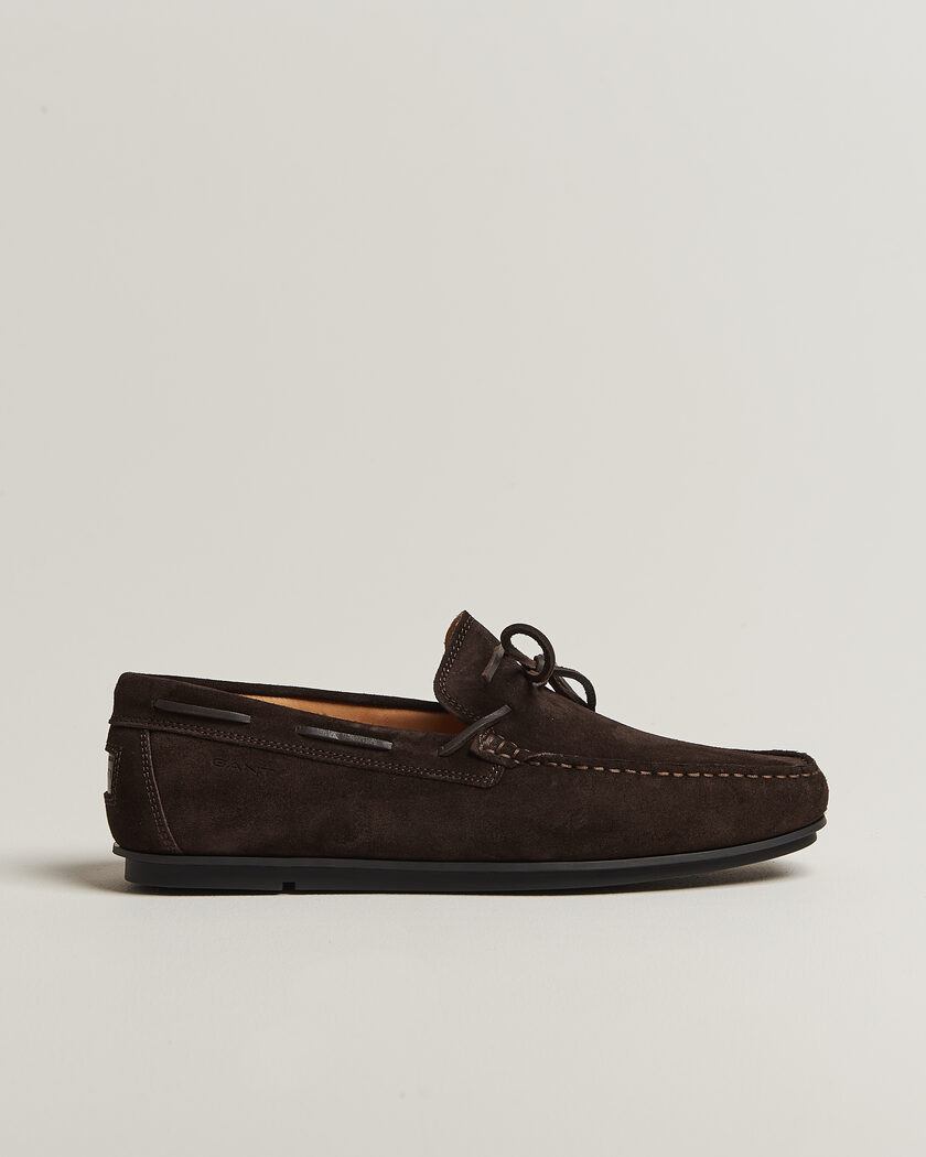 Gant Wilmon Laced Suede Car Shoe Dark Brown – Bruin