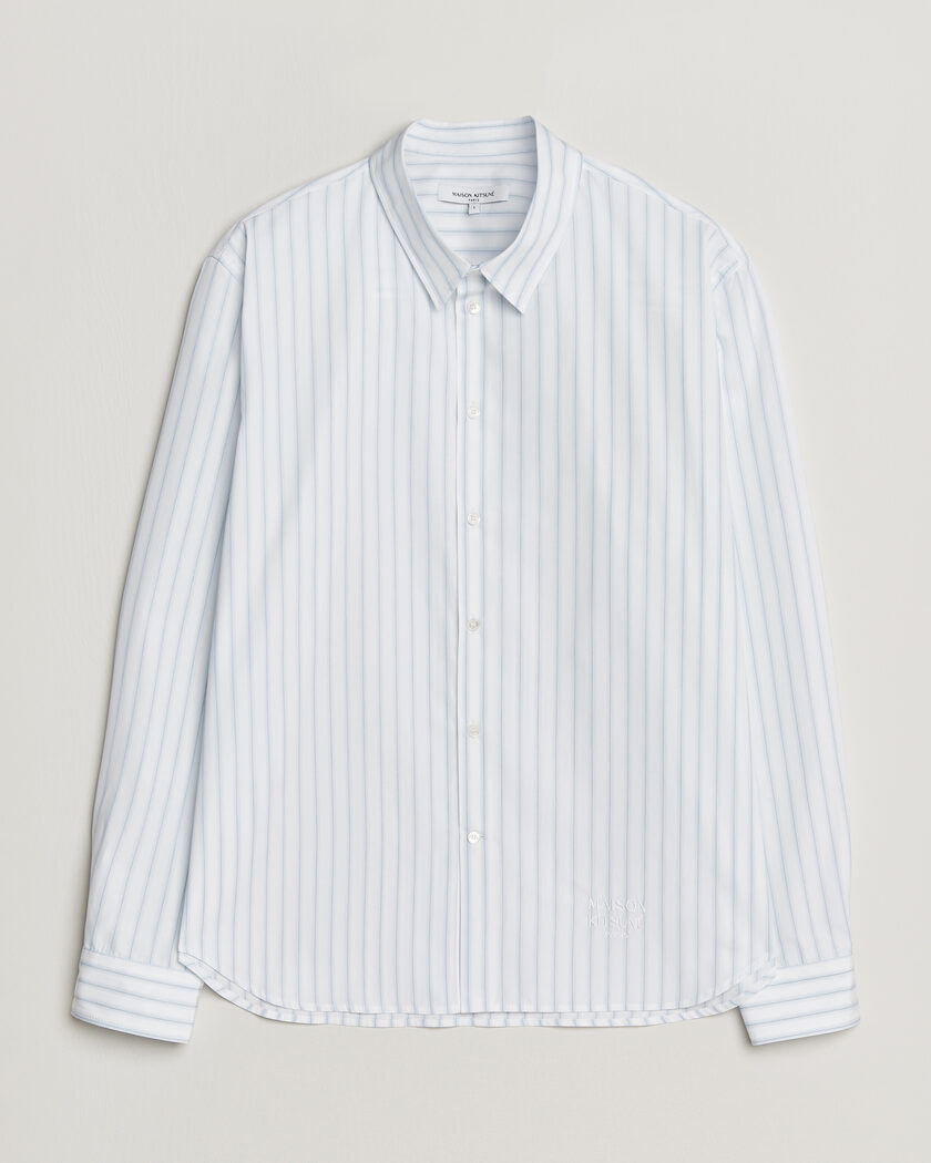 Maison Kitsuné Casual Striped Shirt Blue/White – Meerkleurig
