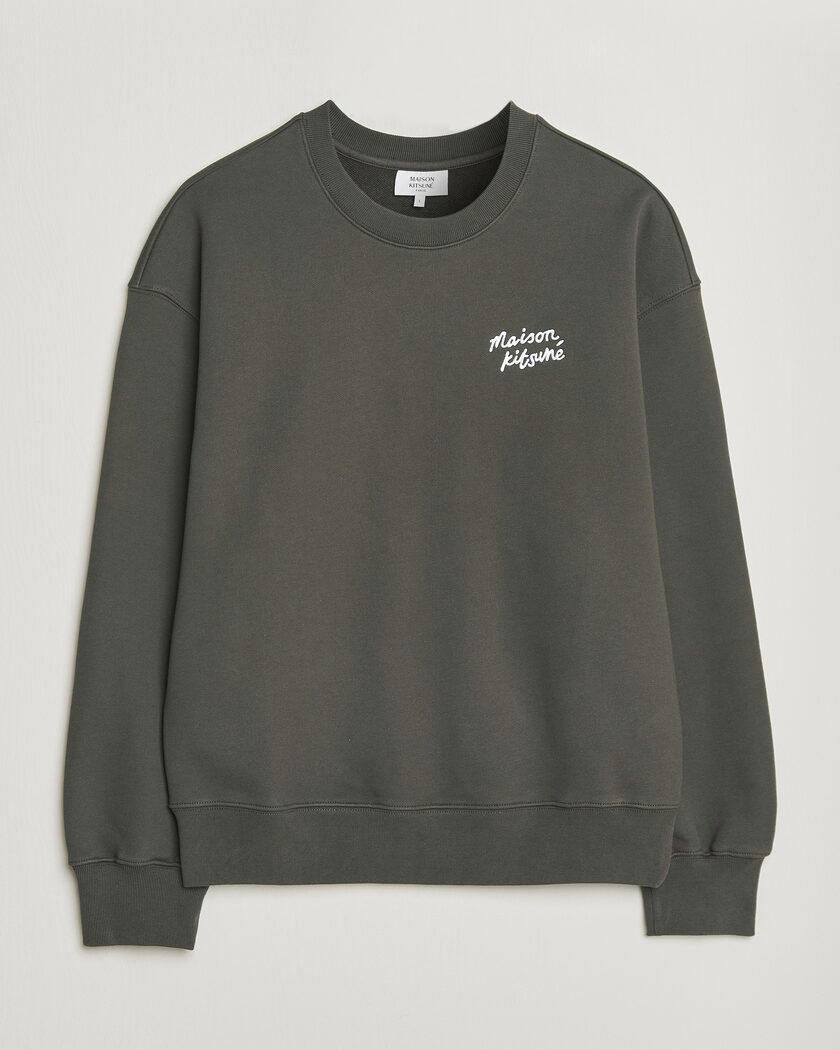 Maison Kitsuné Handwriting Sweatshirt Beluga – Bruin