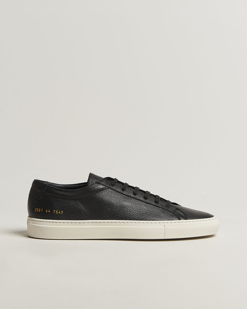 Common Projects Original Achilles Grained Leather Sneaker Black – Zwart
