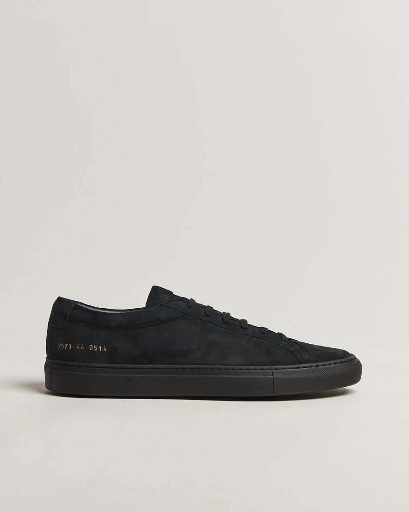 Common Projects Original Achilles Suede Sneaker Off Black – Zwart