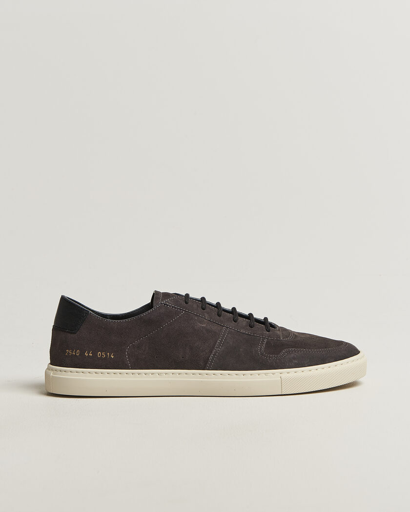 Common Projects BBall Slim Deconstructed Suede Sneaker Off Black – Zwart
