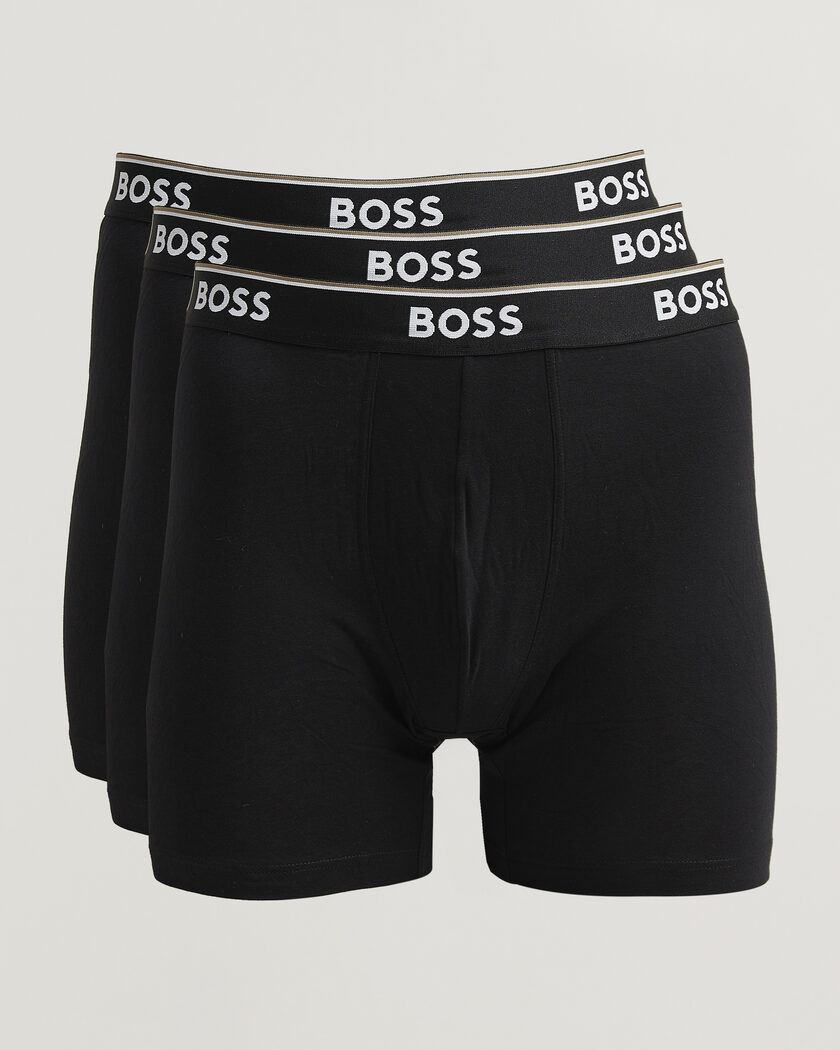 BOSS BLACK 3-Pack Long Leg Boxer Black – Zwart