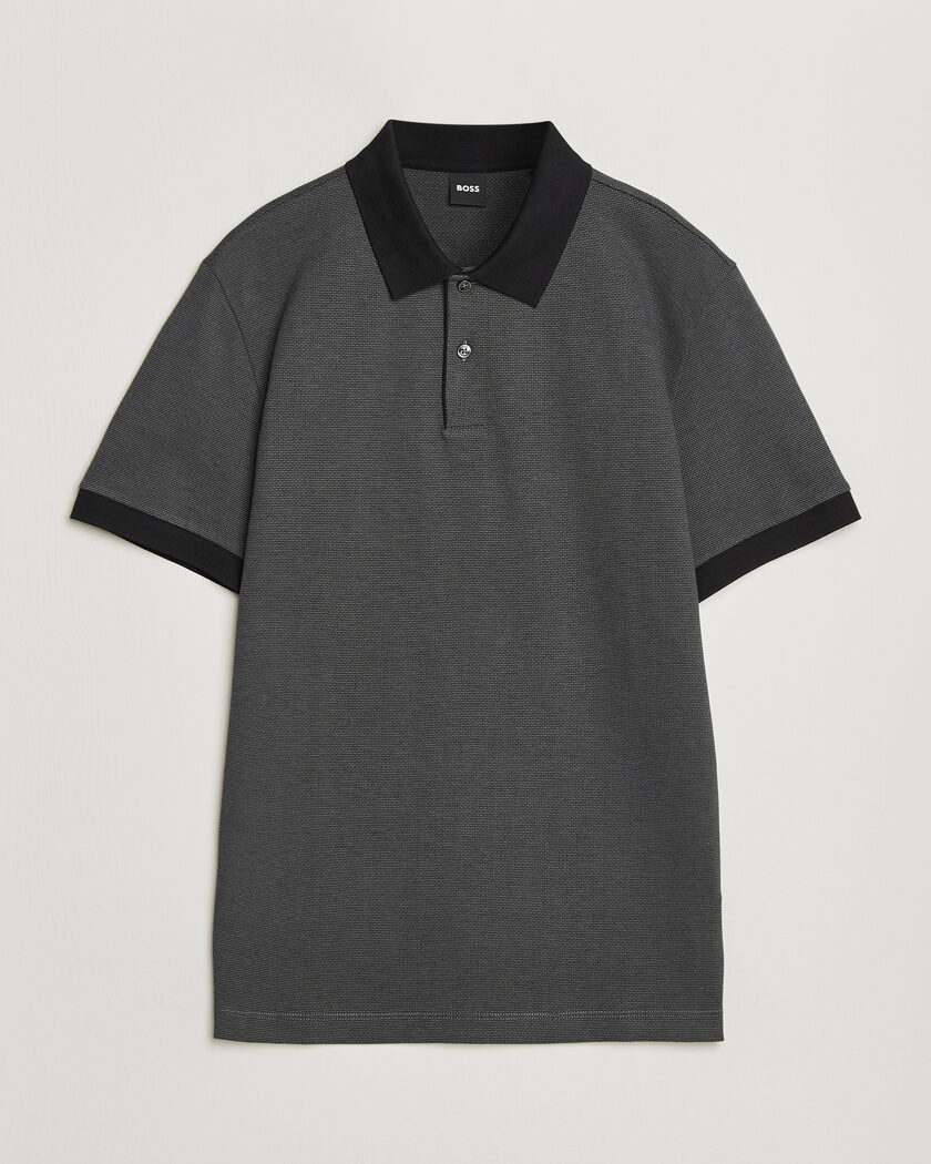  BOSS BLACK Parlay Jersey Polo Black – Zwart