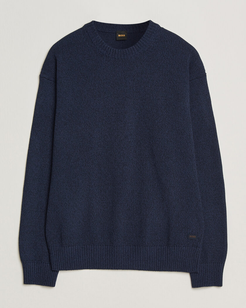 BOSS ORANGE Kerlino Knitted Sweater Dark Blue – Blauw