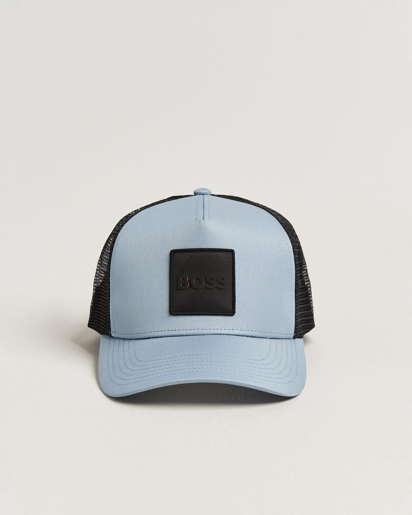 BOSS ORANGE Elliot Trucker Cap Light Blue – Blauw