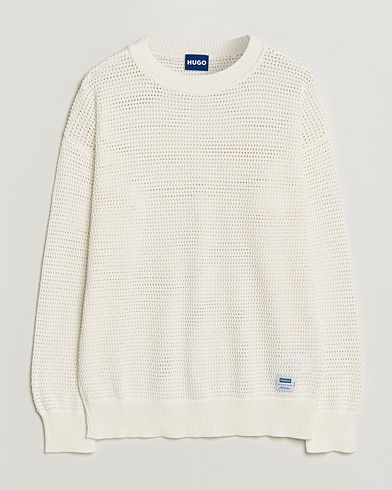 HUGO Sanjou Knitted Sweater Open White – Wit