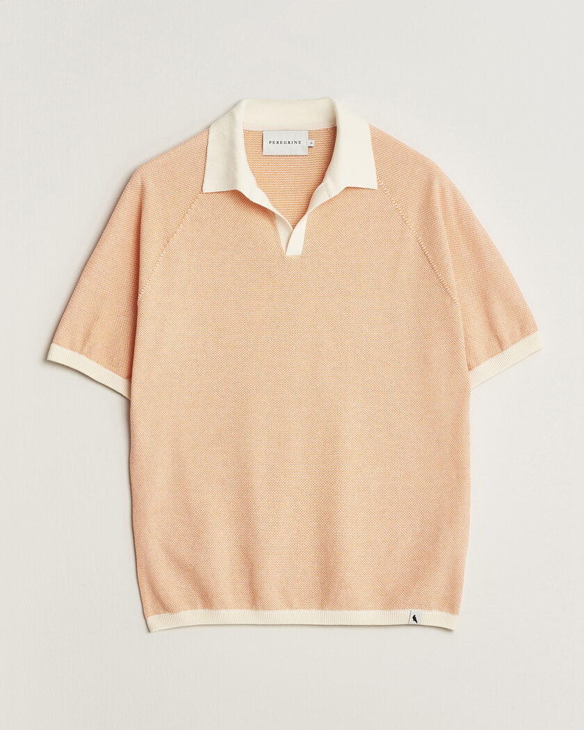 Peregrine Lynton Cotton Polo Apricot – Oranje