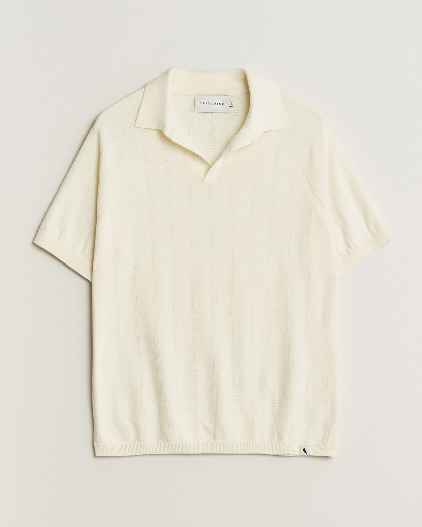 Peregrine Alma Cotton Structure Polo White – Wit