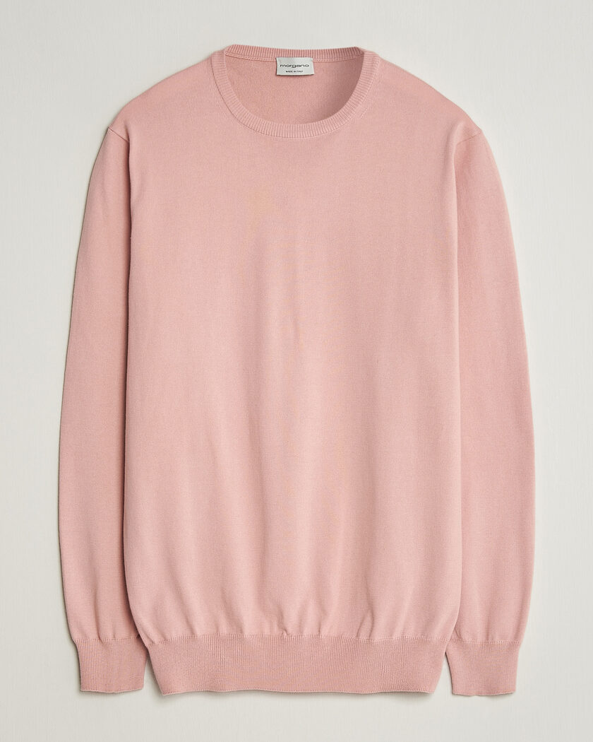 Morgano Supersoft Egyptian Cotton Crew Neck Soft Pink – Roze
