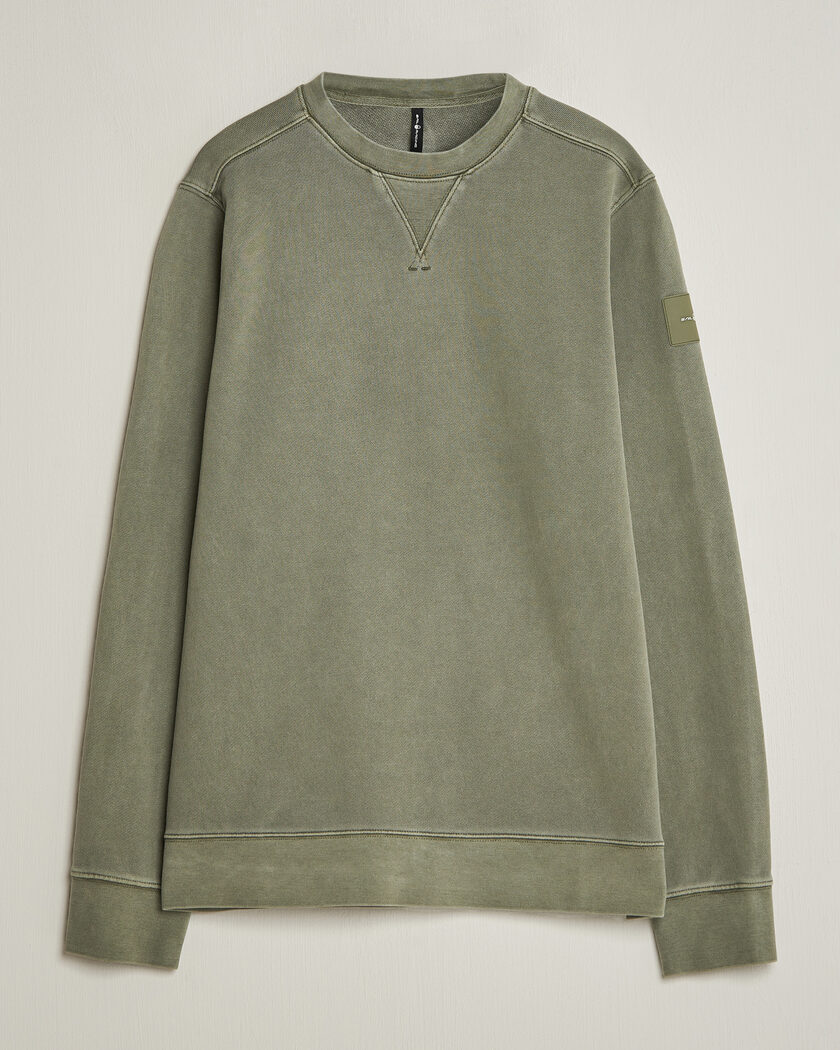 Sail Racing Wind Pigment Dyed Sweatshirt Mud Green – Groen