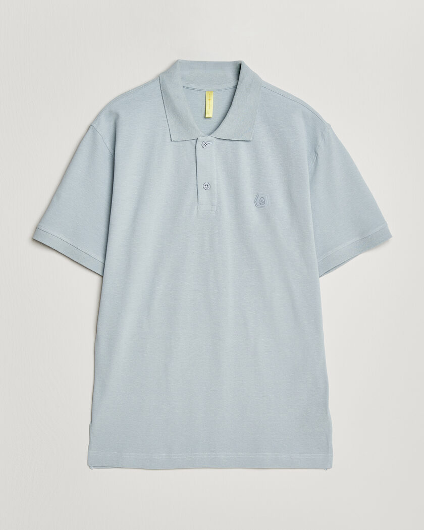 Sail Racing Tornado Cotton/Linen Pique Polo Ice Melt – Blauw