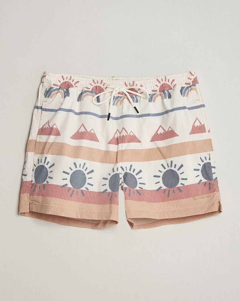 KnowledgeCotton Apparel Printed Swimshorts Multi – Meerkleurig