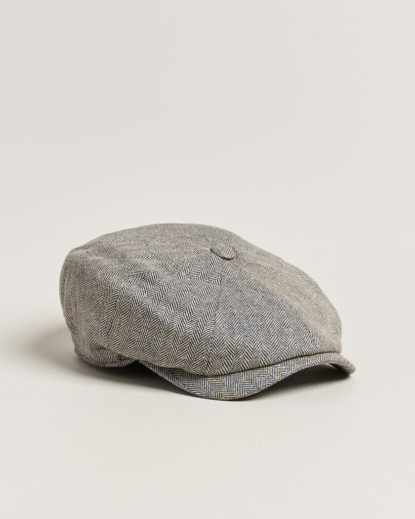 Wigéns Newsboy Retro Herringbone Cap Blue – Blauw