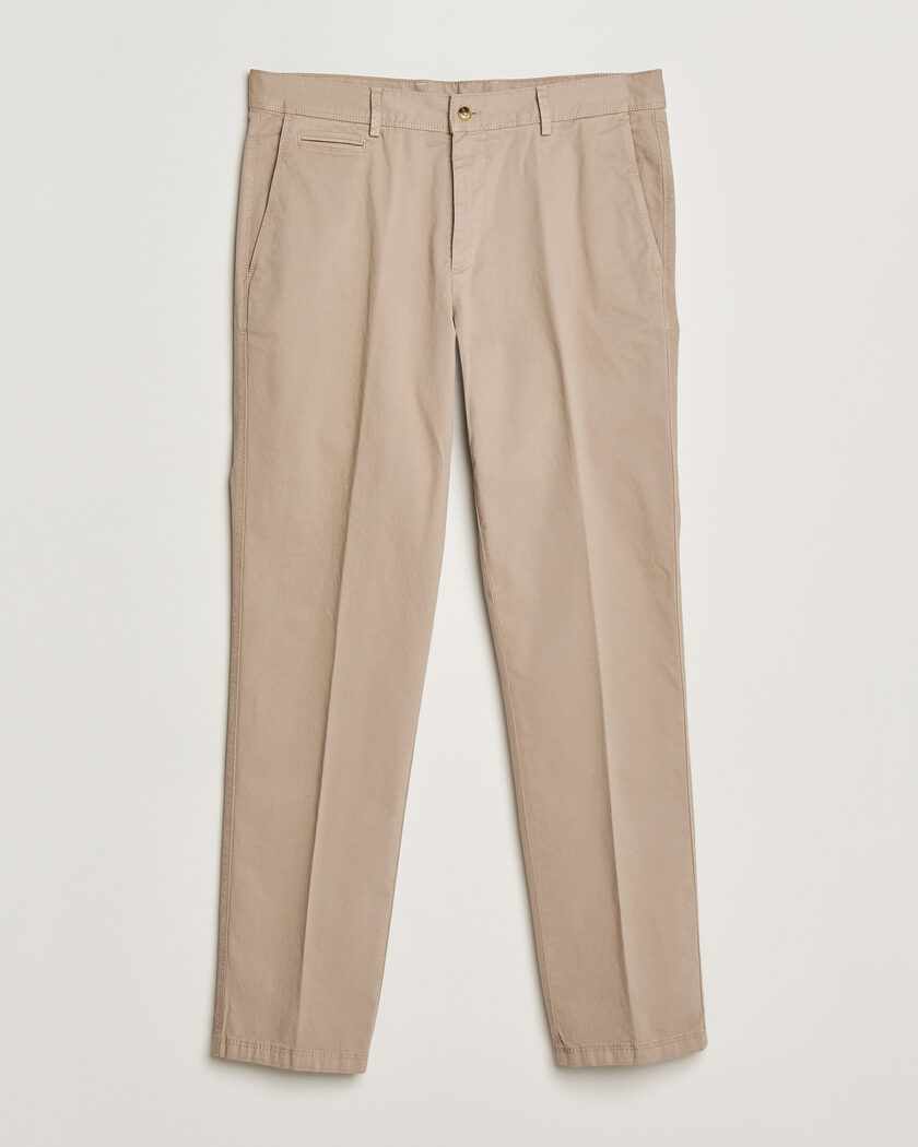 Oscar Jacobson Danik Cotton Trousers Beige – Beige
