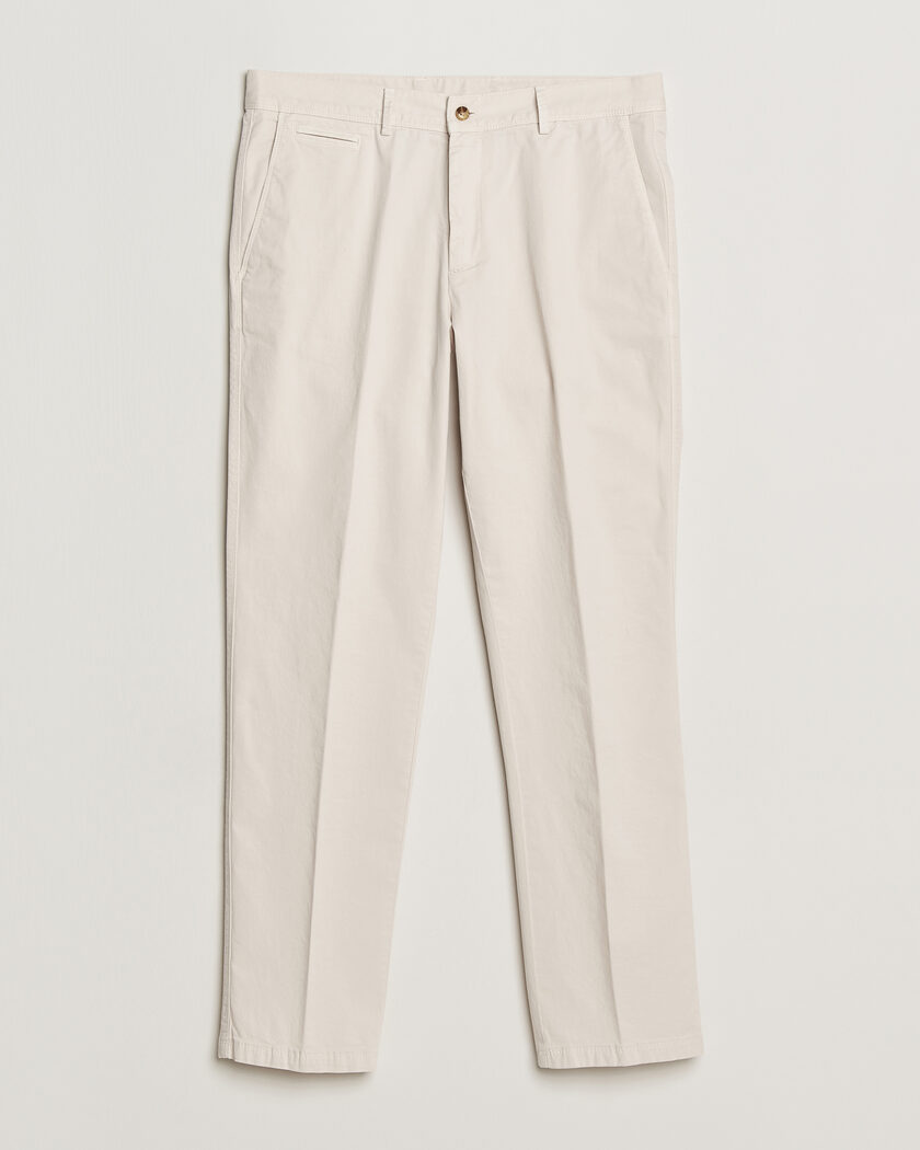 Oscar Jacobson Danik Cotton Trousers White – Wit