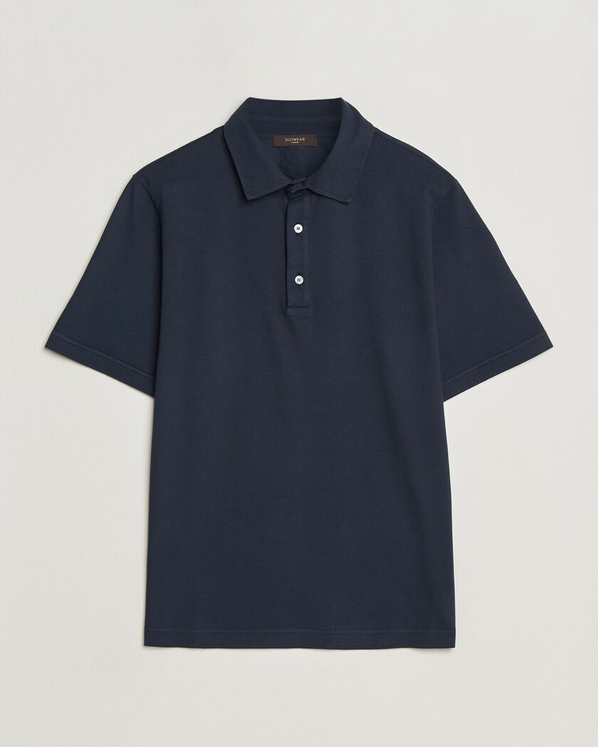 Zanone Soft Cotton Piquet Polo Navy – Blauw