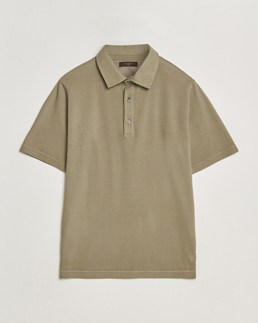 Zanone Soft Cotton Piquet Polo Taupe – Groen