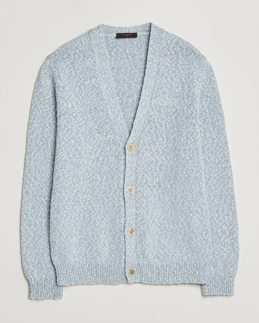 Zanone Mouline Cardigan Sky Blue – Blauw