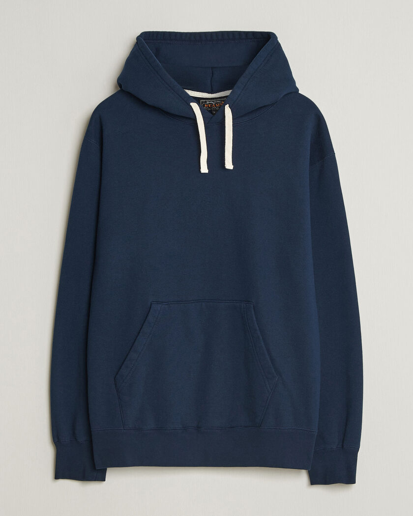 BEAMS PLUS Hooded Sweat Pullover Navy – Blauw
