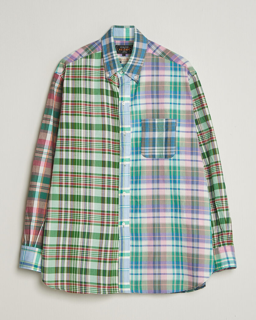BEAMS PLUS Patchwork Madras Shirt Multicolour – Meerkleurig