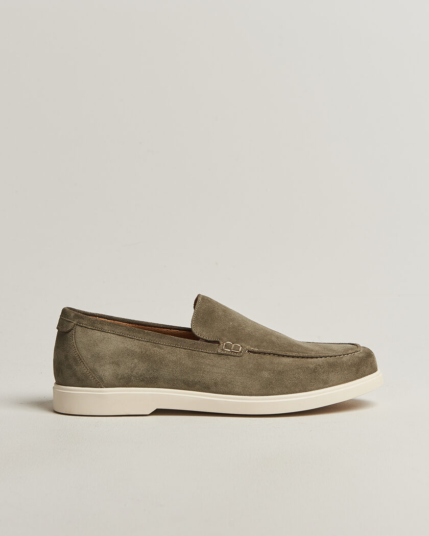 Loake 1880 Tuscany Suede Loafer Pistachio – Groen