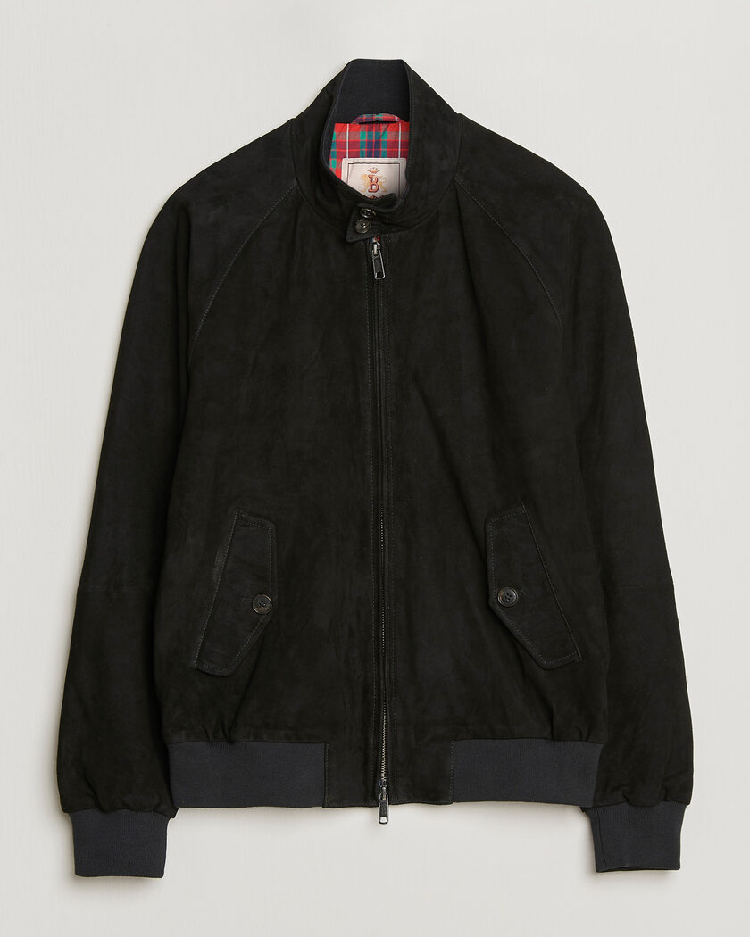 Baracuta G9 Suede Jacket Black – Zwart