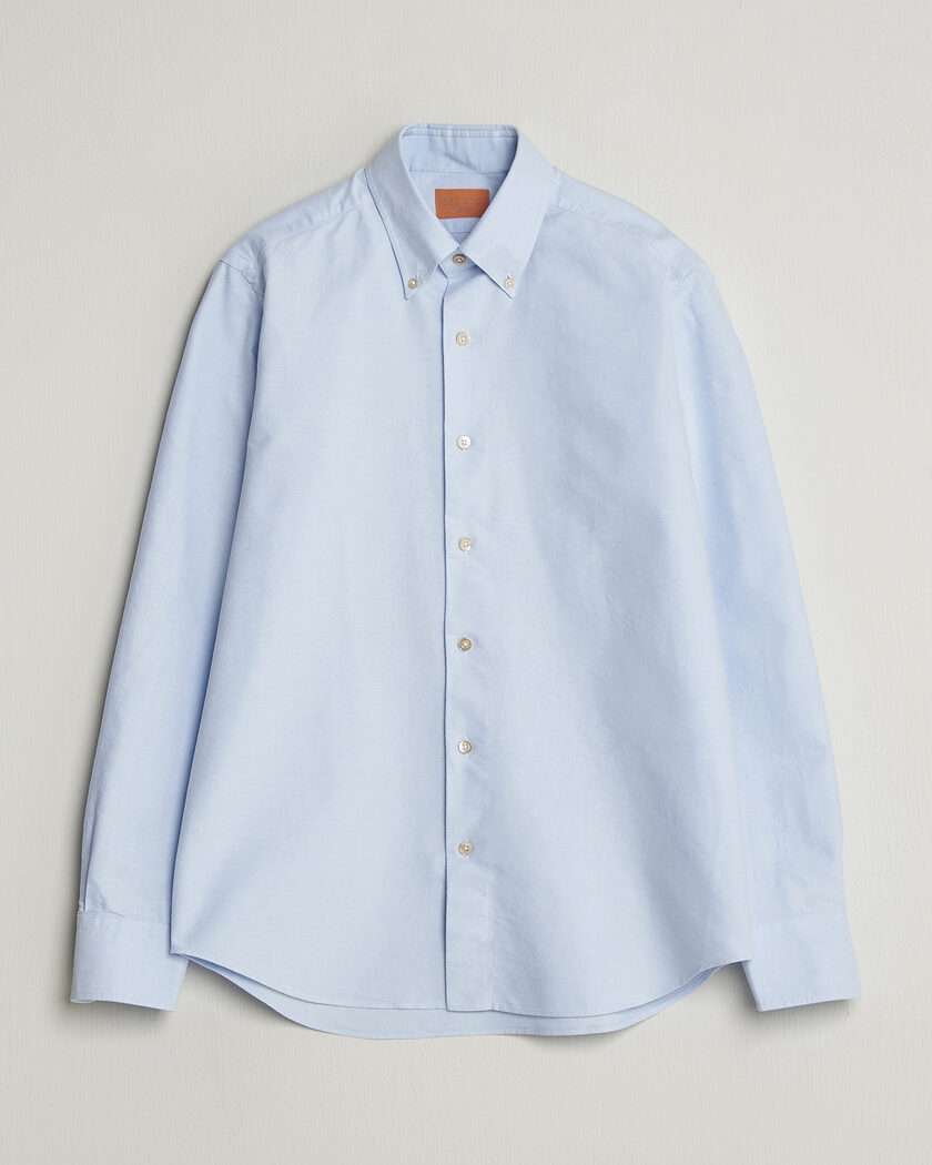 Grigio Oxford Button Down Shirt Light Blue – Blauw