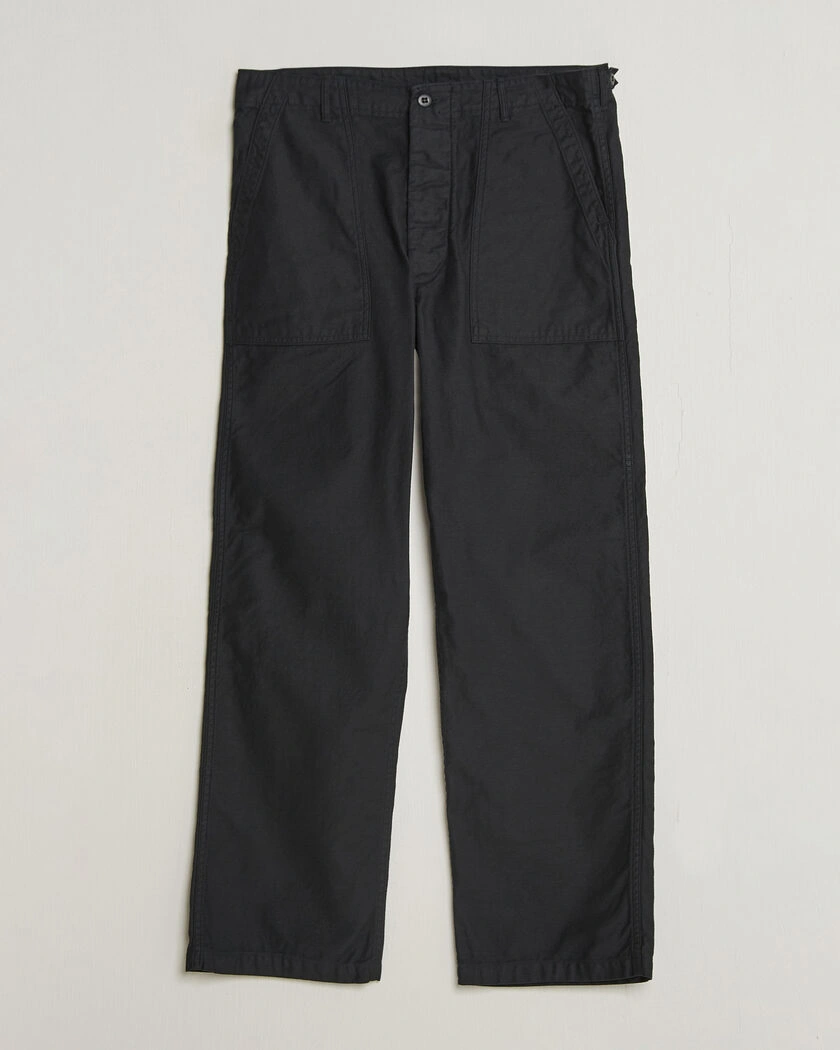 orSlow Regular Fit Original Sateen Fatigue Pants Black – Zwart