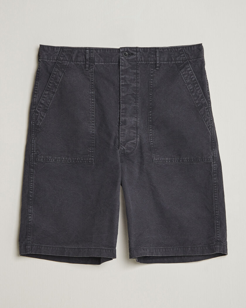 orSlow Summer Fatigue Shorts Washed Black – Zwart