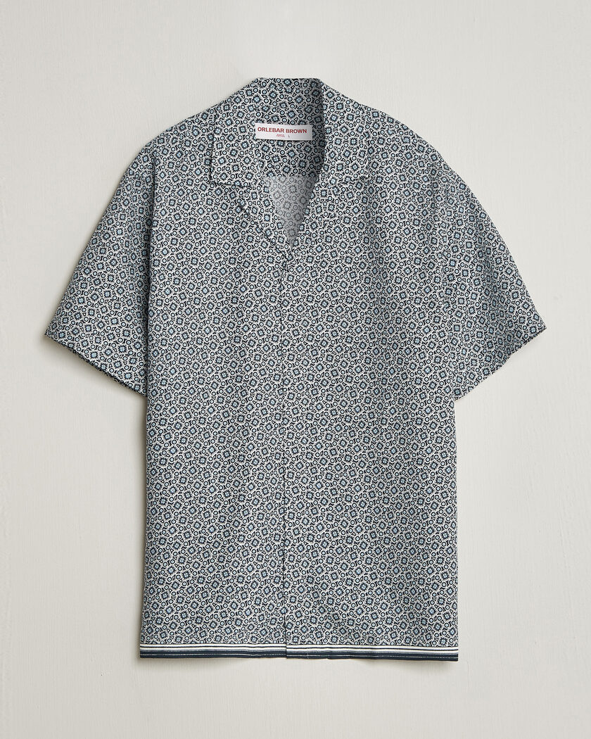 Orlebar Brown Maitan Lyocel Petola Shirts Night Iris – Blauw