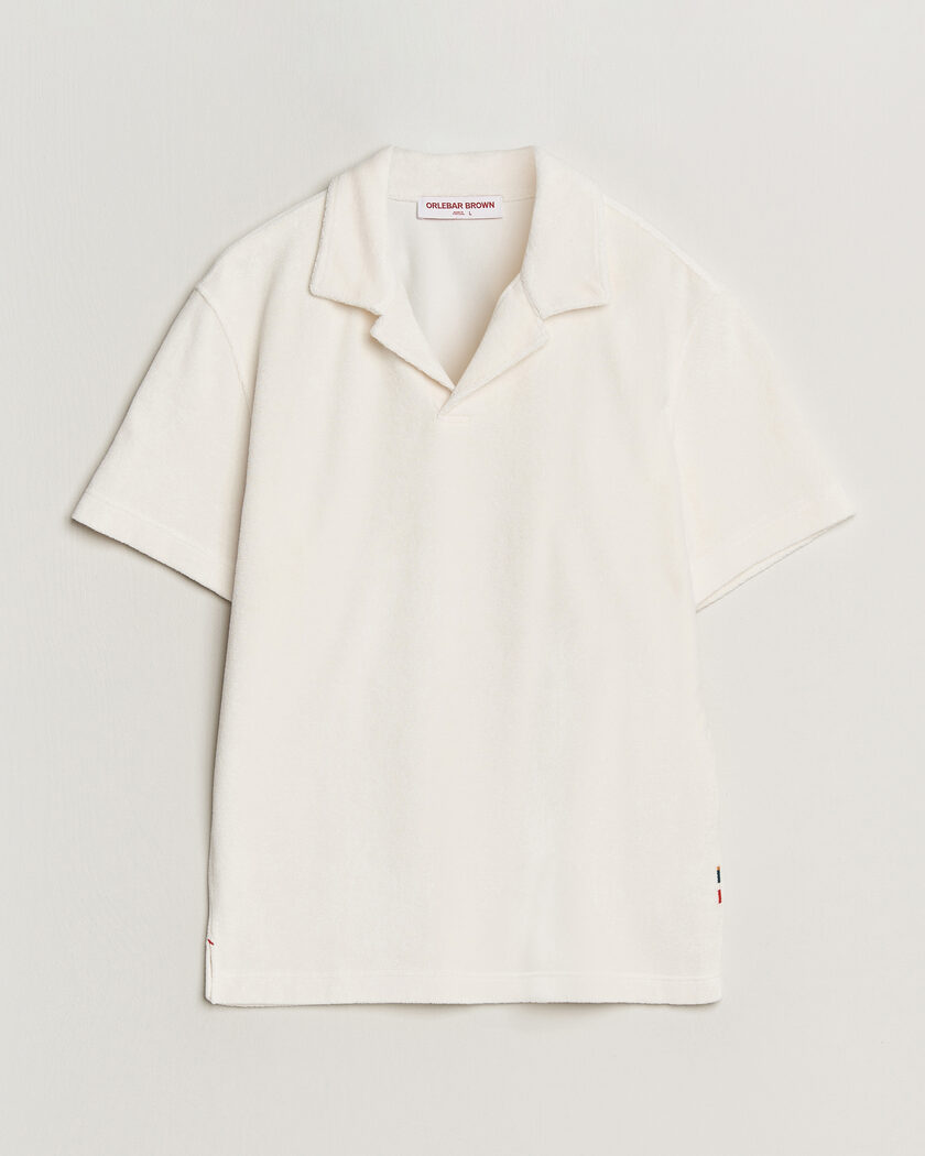 Orlebar Brown Terry Resort Polo Thasos Beach – Wit