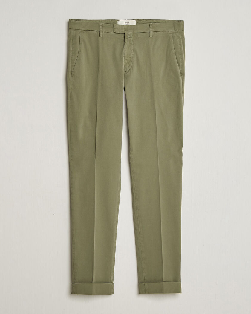 Briglia 1949 Slim Fit Cotton Chinos Olive – Groen
