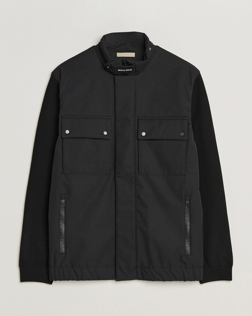 Woolrich Two Layers Hybrid Jacket Black – Zwart