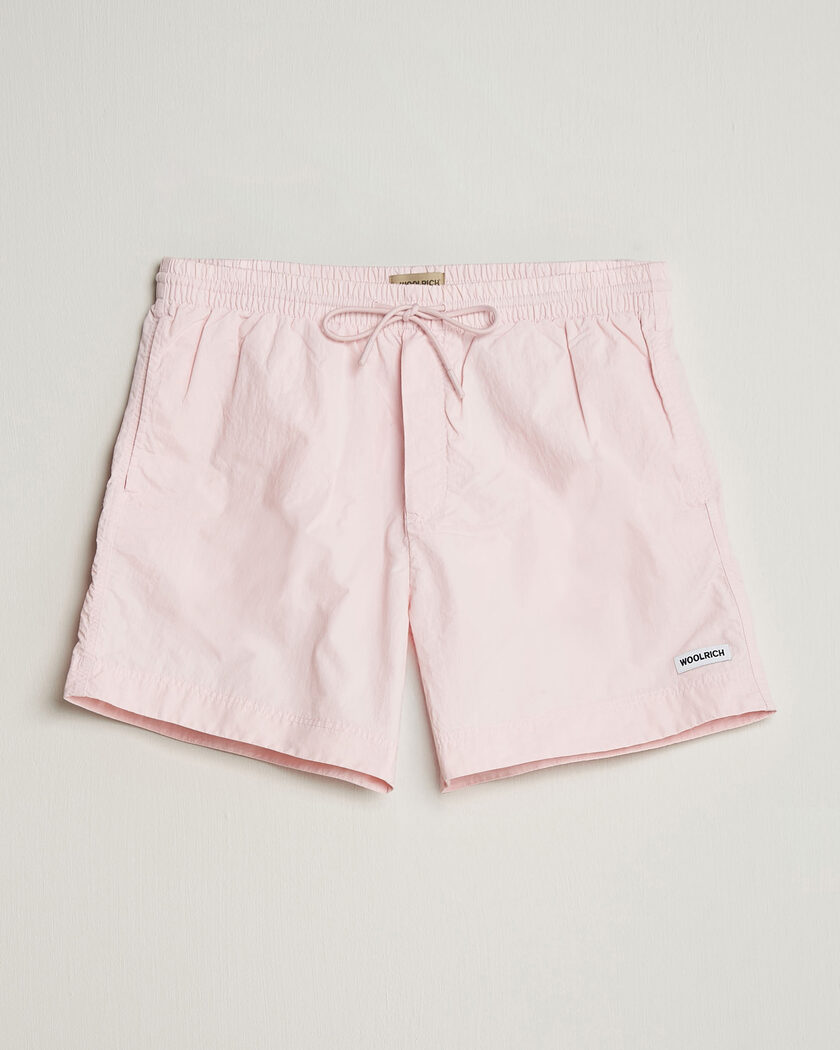 Woolrich Solid Garment Dyed Swimshorts Pale Lilac – Roze