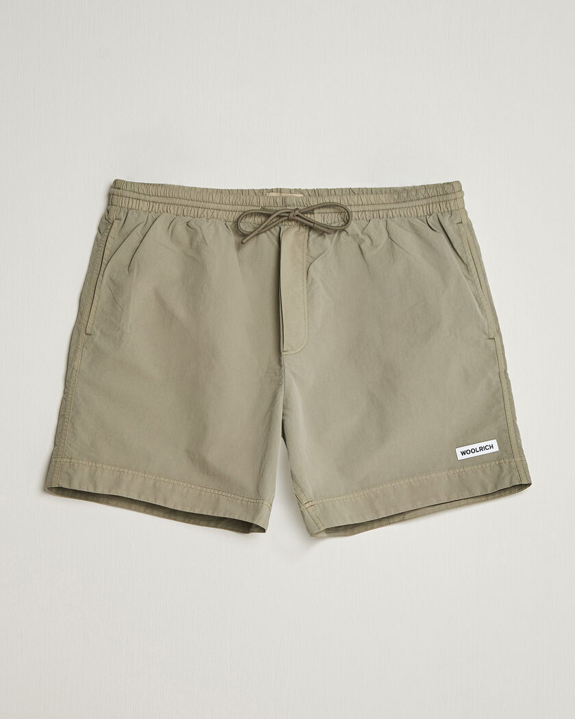 Woolrich Solid Garment Dyed Swimshorts Smokey Olive – Groen