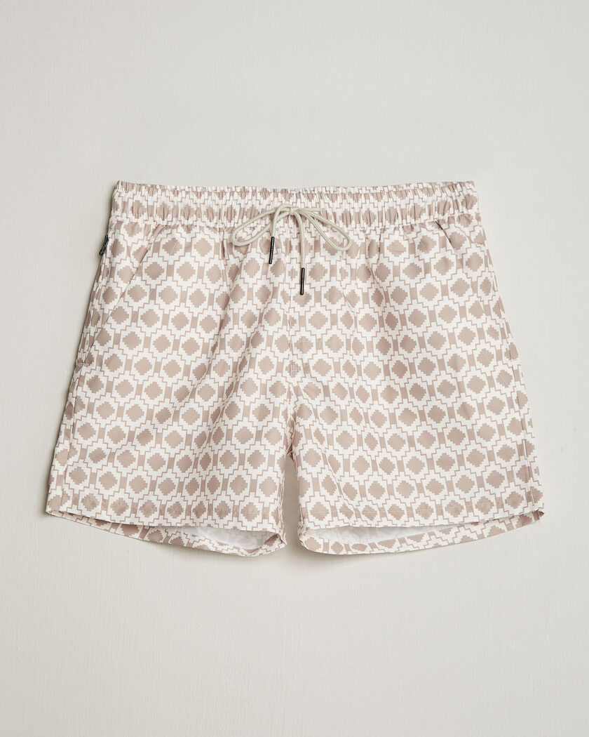  OAS Printed Swimshorts Dune Mitu – Beige