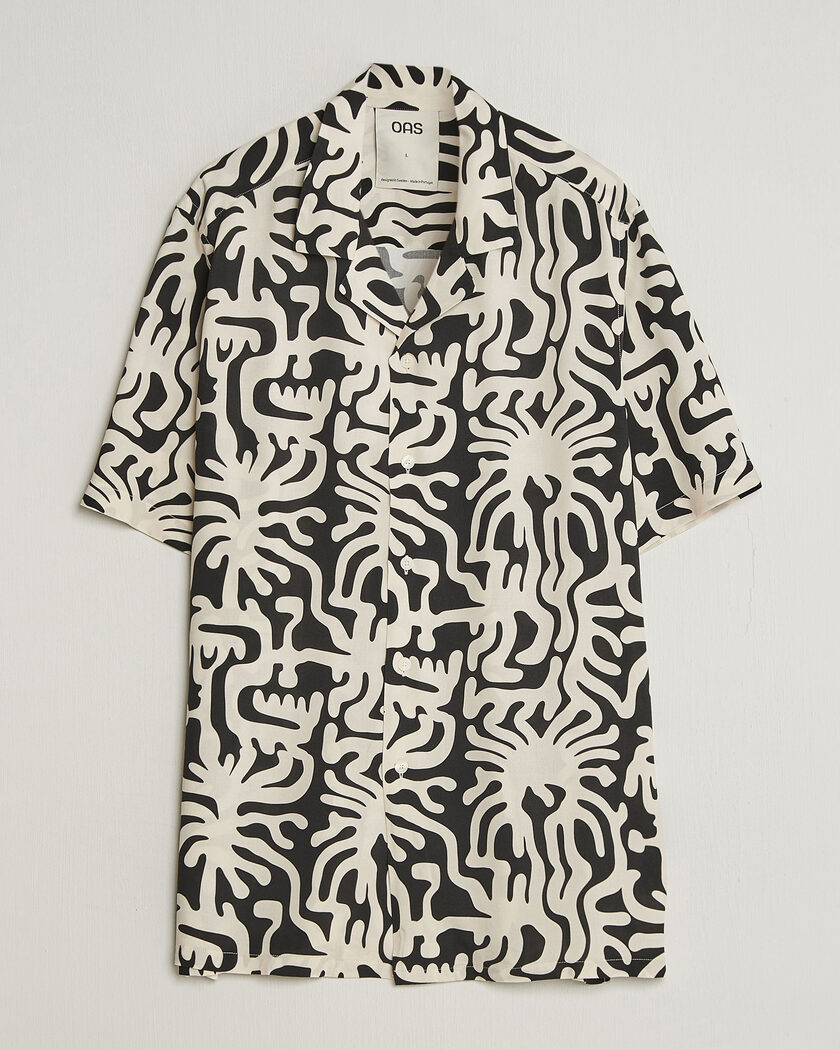 OAS Rocco Viscose Short Sleeve Shirt Loefy – Meerkleurig