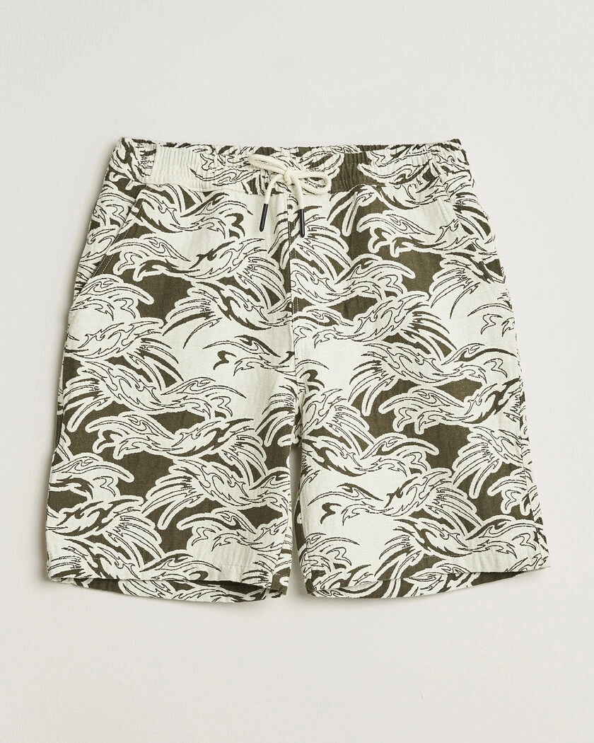 OAS Nicola Cotton Shorts Rogue Ecru – Groen