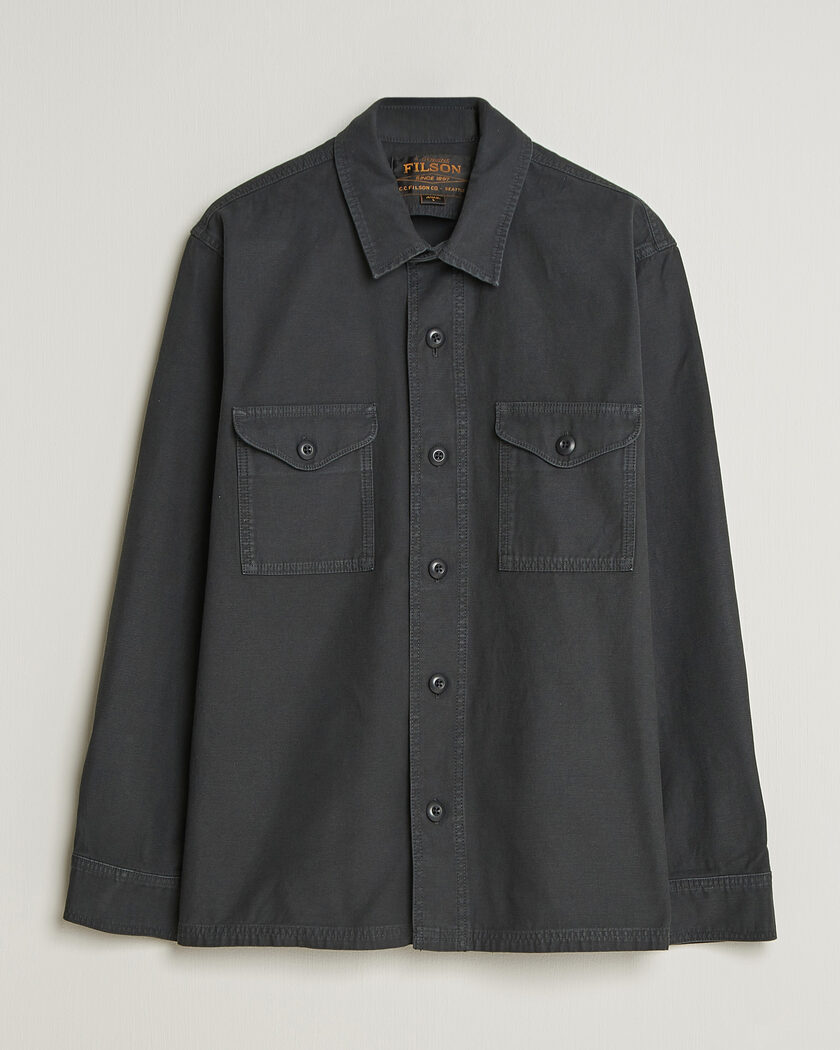 Filson Reverse Sateen Jac-Shirt Washed Black – Zwart