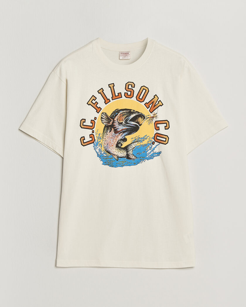 Filson Dry Fly Graphic T-Shirt Basswood – Wit