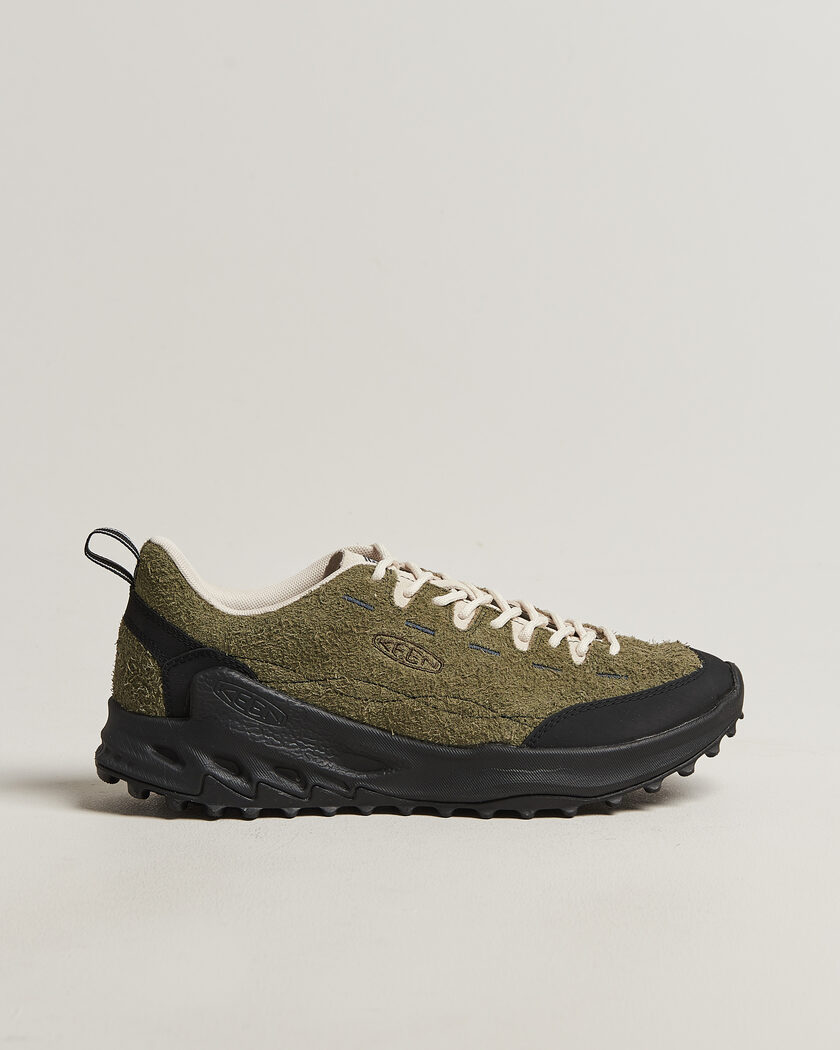 KEEN Jasper Zionic Suede Sneaker Dark Olive – Groen