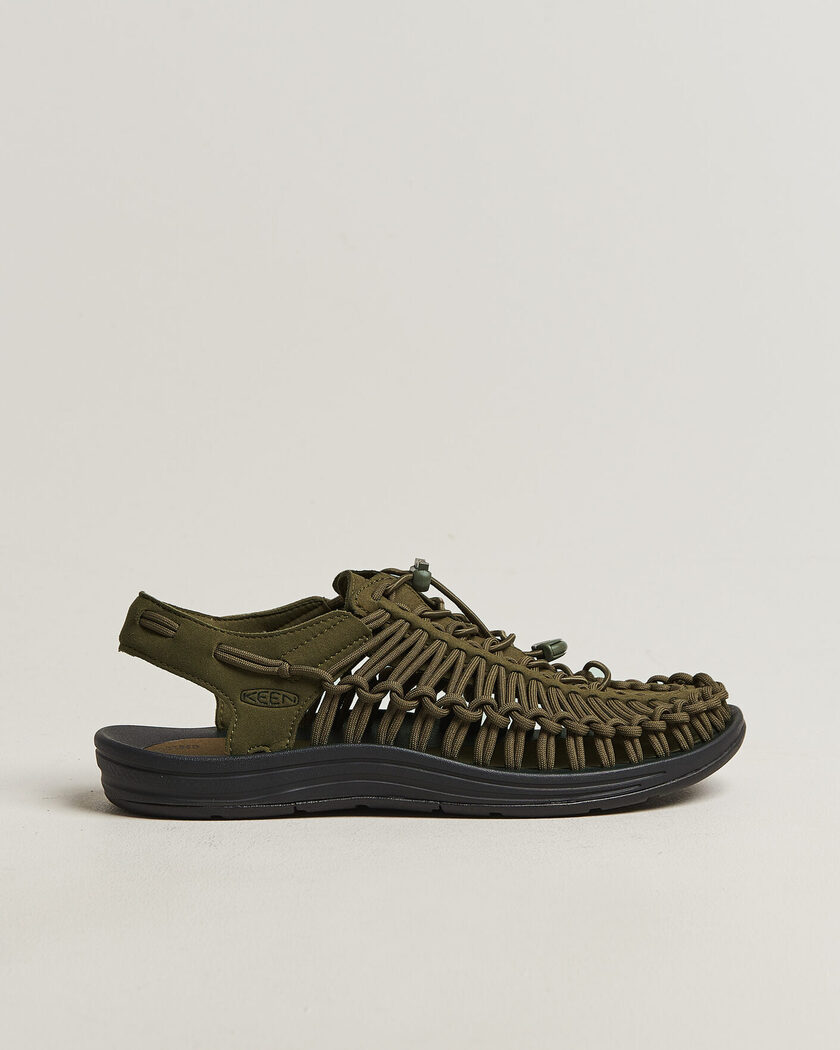 KEEN Uneek Sneaker Sandal Dark Olive – Groen