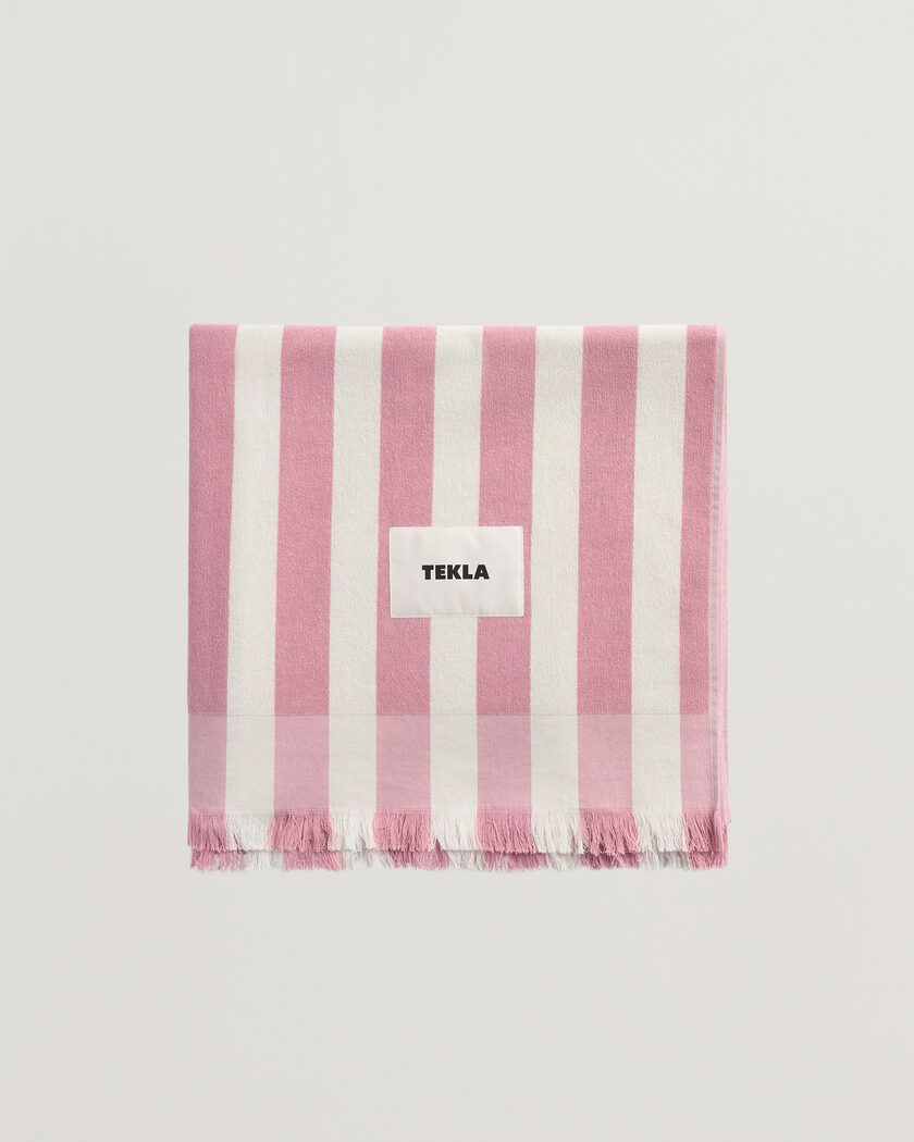 Tekla Organic Terry Beach Towel Palma Stripes – Meerkleurig