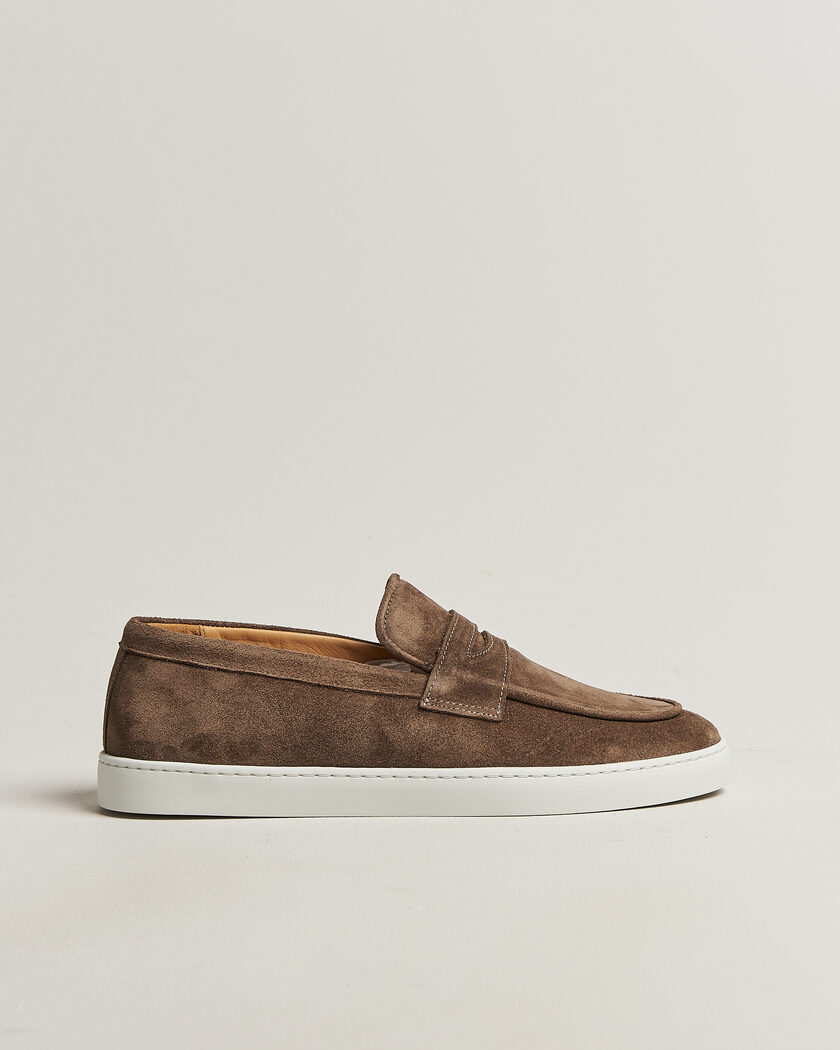 Fliteless Suede Penny Sneaker Light Brown – Bruin