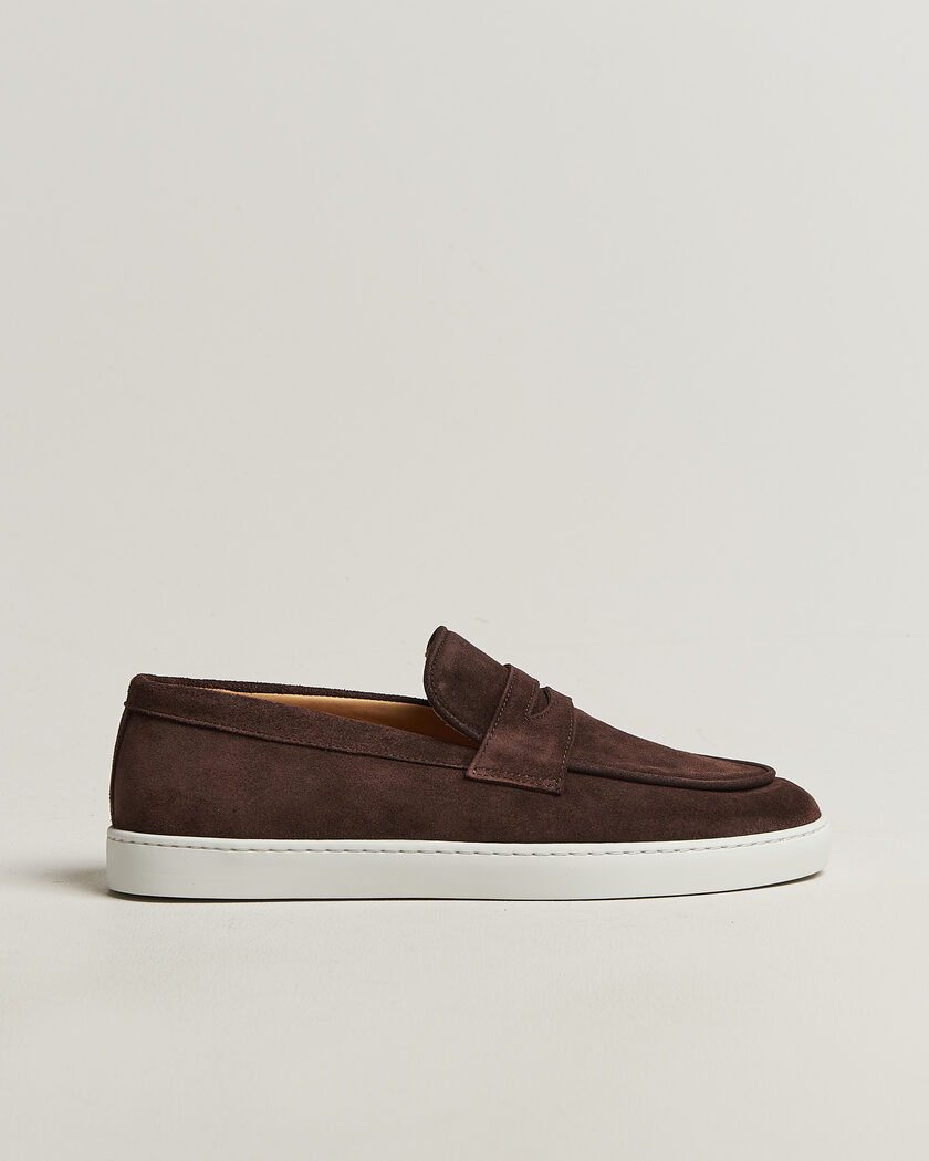 Fliteless Suede Penny Sneaker Dark Brown – Bruin