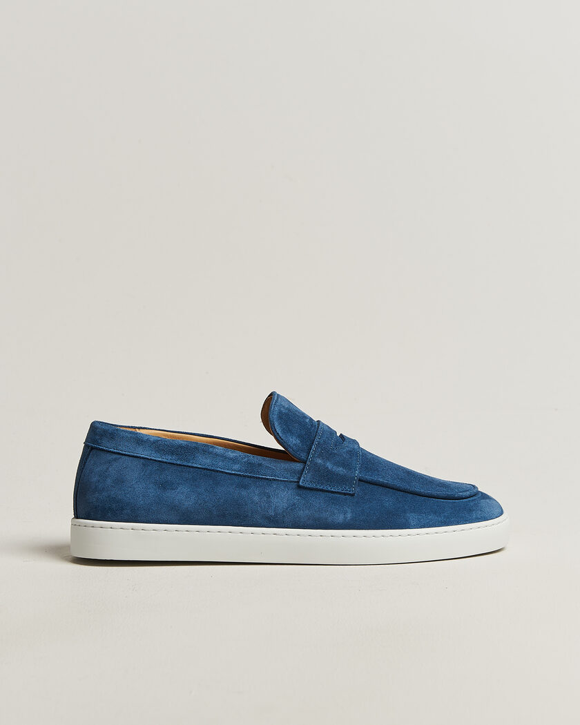 Fliteless Suede Penny Sneaker Ocean – Blauw