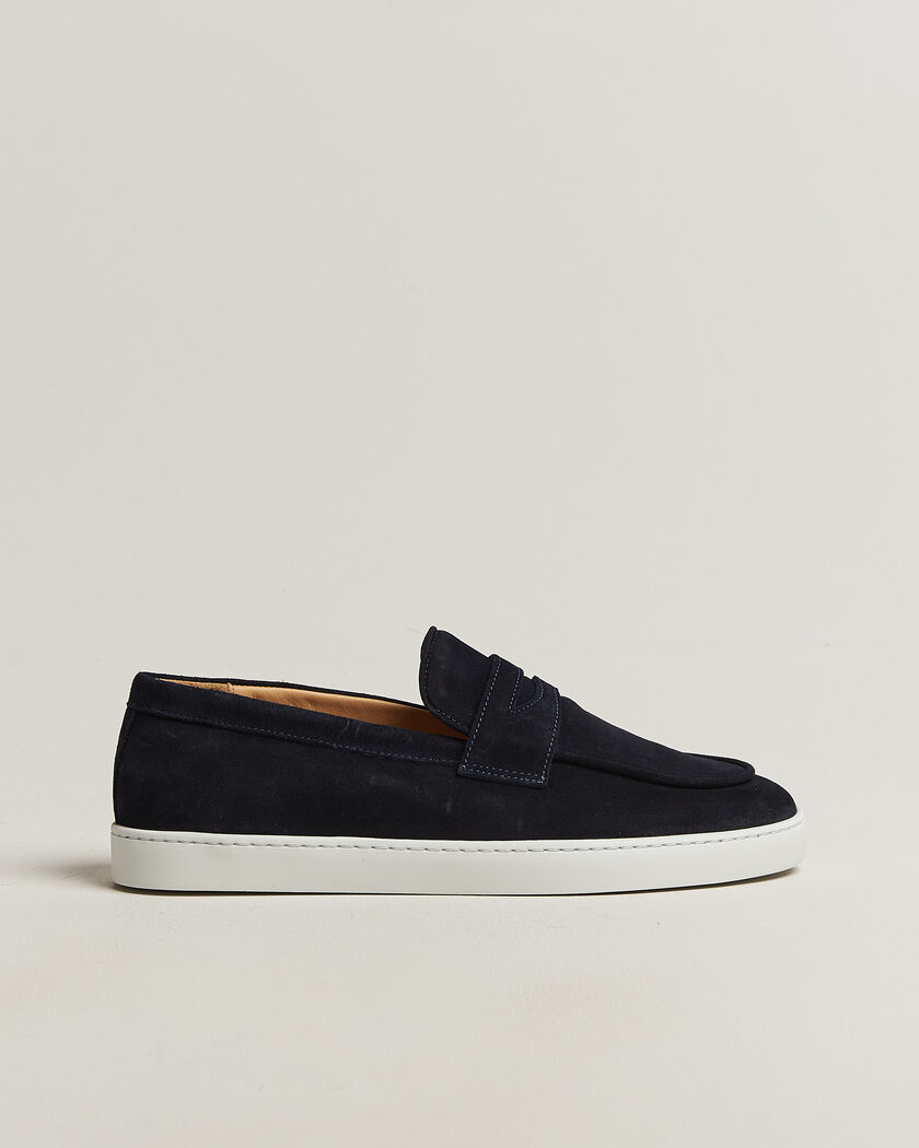 Fliteless Suede Penny Sneaker Navy – Blauw